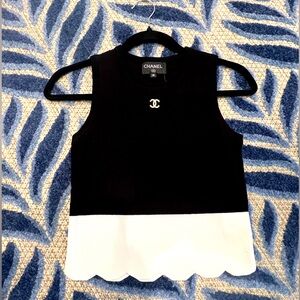 Chanel Black and White Top.